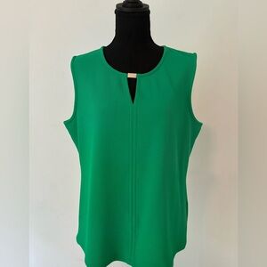 Calvin Klein Vibrant Green Sleeveless Blouse